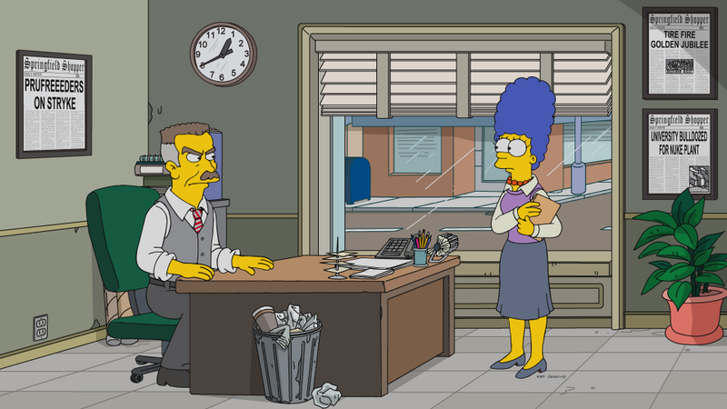 Illustration for article titled Another retcon of Marge and Homer's marriage leaves us wondering who these impostor Simpsons are